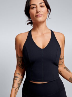 FEMME FATALE RECYCLED Longline Bra Black