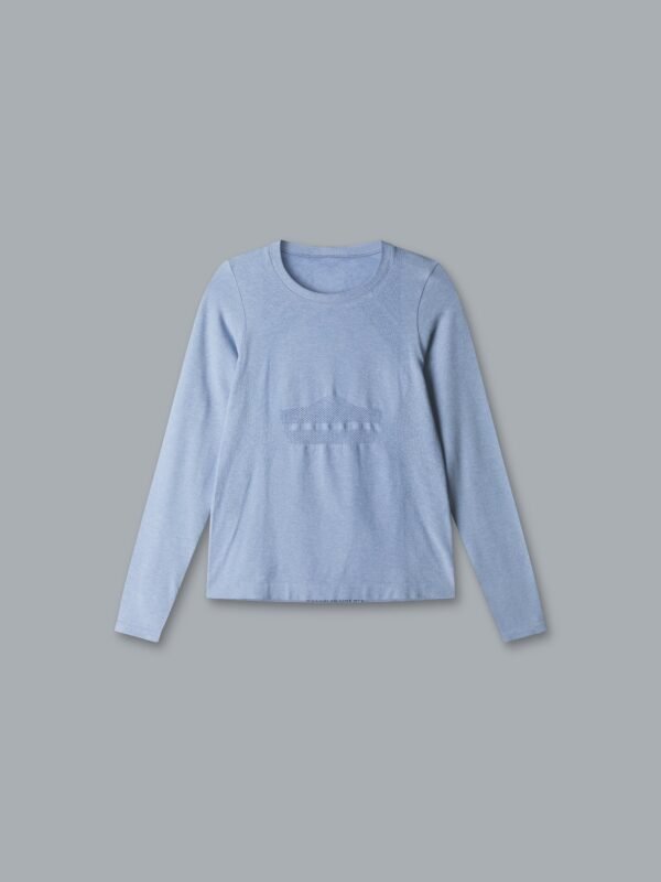 HERE TODAY MELANGE Long Sleeve Tee Blue Marl