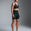 FATAL ATTRACTION 6 Super High Rise Bike Short Dark Green
