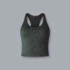 CROPPED MUSCLE TANK (RECYCLED) Olive