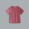 HERE TODAY MELANGE Cropped Tee Earth Marl