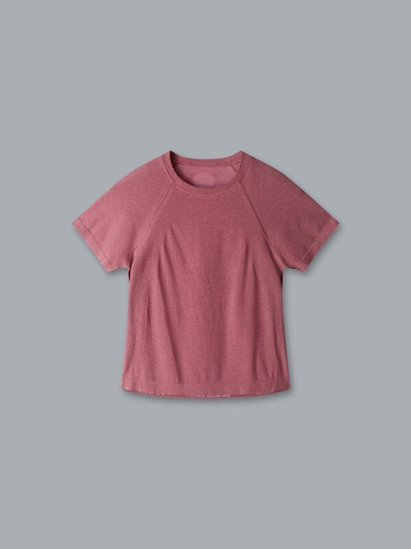 HERE TODAY MELANGE Cropped Tee Earth Marl