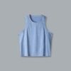 HERE TODAY MELANGE Cropped Tank Blue Marl