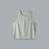 HERE TODAY MELANGE Cropped Tank Sage Marl