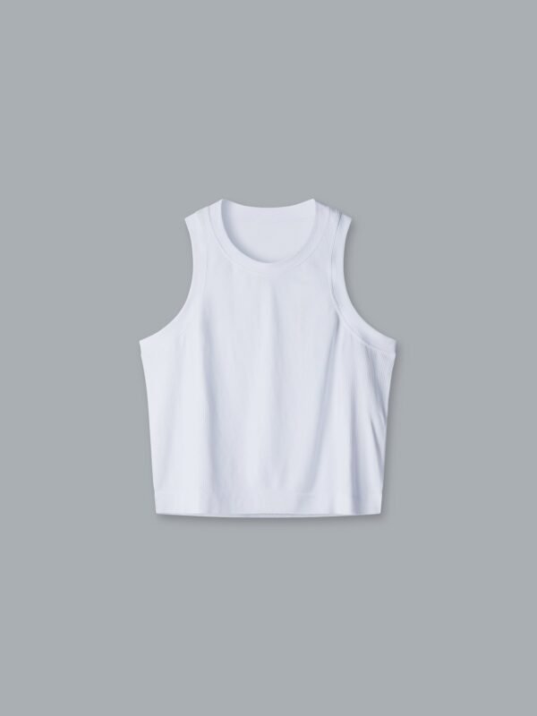 HERE TODAY Cropped Tank White