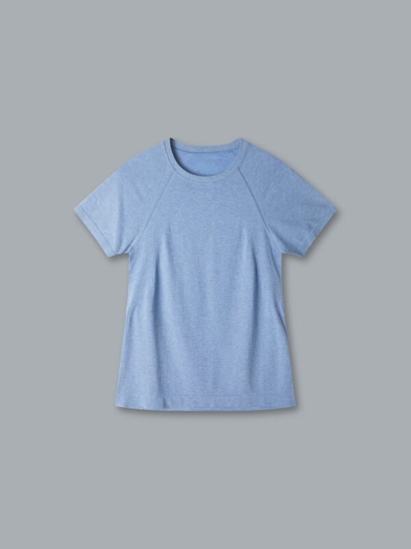 Top-HereTodayTeeBlueMarl HERE TODAY MELANGE Short Sleeve Tee Blue Marl