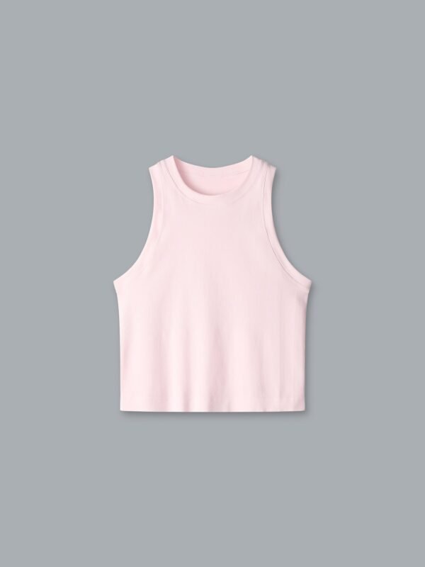POWER CROP Tank Electric Peach