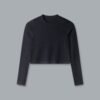 Top-PowerCropLongSleeveBlack POWER CROP Long Sleeve Top Black