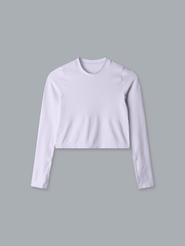Top-PowerCropLongSleeveLilac POWER CROP Long Sleeve Top Lilac