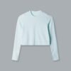 POWER CROP Long Sleeve Top Mint