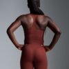 FEMME FATALE Longline Sports Bra Rust