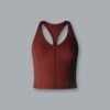 FEMME FATALE Longline Sports Bra Rust