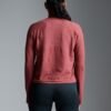 HERE TODAY MELANGE Cropped Long Sleeve Tee Earth Marl