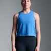HERE TODAY Cropped Tank Blue