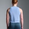 HERE TODAY MELANGE Cropped Tank Blue Marl