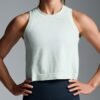 HERE TODAY Cropped Tank Mint