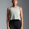 HERE TODAY MELANGE Cropped Tank Sage Marl