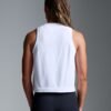 HERE TODAY Cropped Tank White