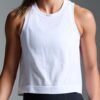 HERE TODAY Cropped Tank White