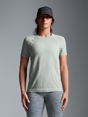 HERE TODAY MELANGE Short Sleeve Tee Sage Marl