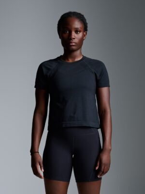 HERE TODAY Cropped Tee Black