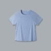 HERE TODAY MELANGE Cropped Tee Blue Marl