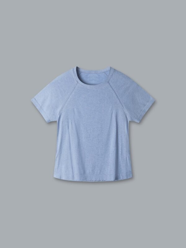 HERE TODAY MELANGE Cropped Tee Blue Marl