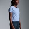 HERE TODAY MELANGE Cropped Tee Blue Marl