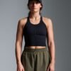 CROPPED MUSCLE TANK (RECYCLED) Black