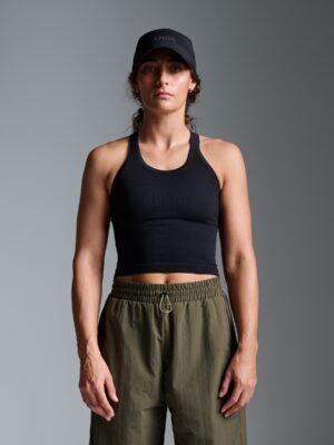 Tops_Muscle-Crop-Black-01 CROPPED MUSCLE TANK (RECYCLED) Black
