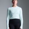 POWER CROP Long Sleeve Top Mint