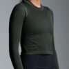 POWER CROP Long Sleeve Top Olive