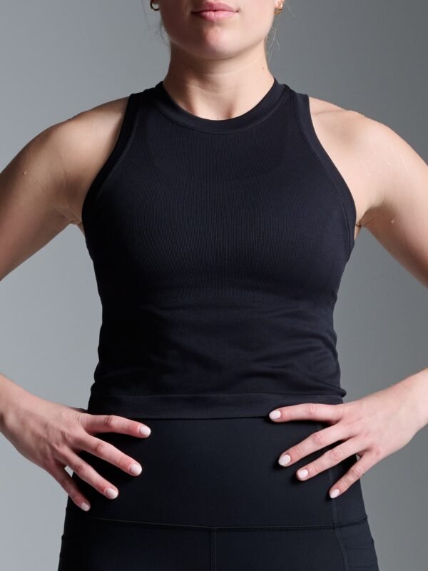 POWER CROP Tank Black