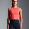 POWER CROP Tank Coral