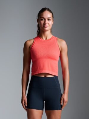 POWER CROP Tank Coral