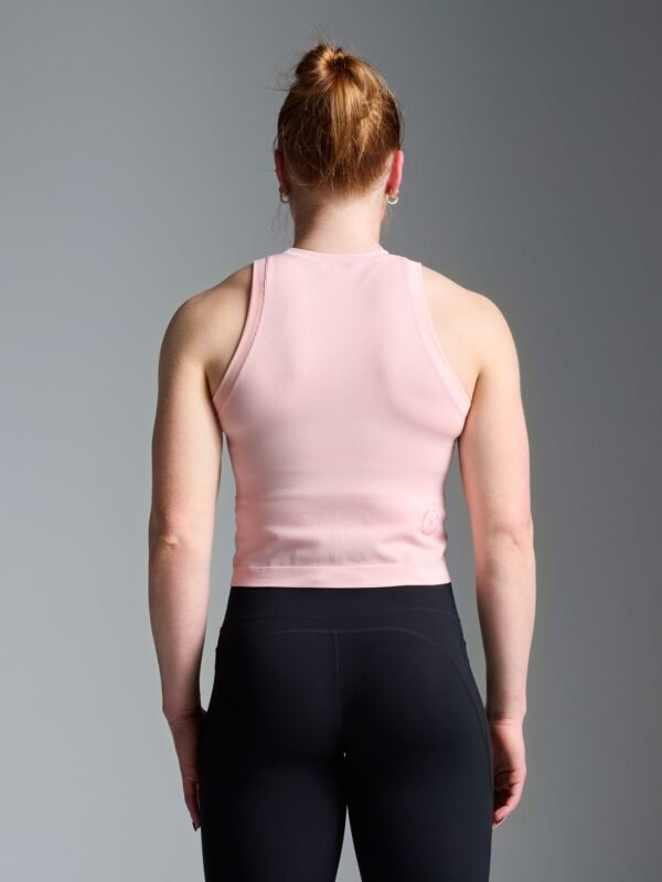 POWER CROP Tank Electric Peach