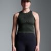 POWER CROP Tank Olive
