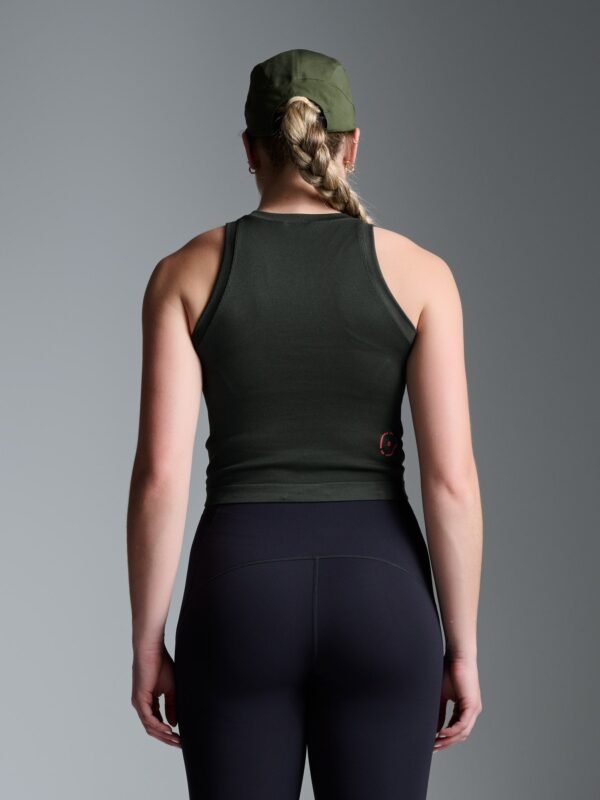 POWER CROP Tank Olive